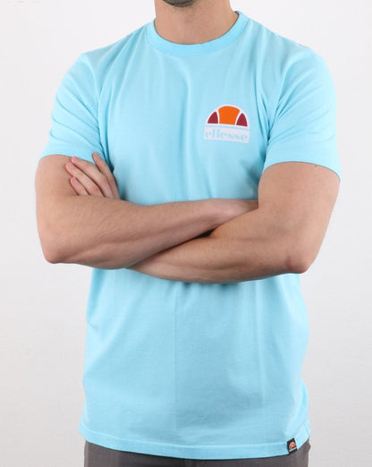 Ellesse – Cuba Overdyed T-Shirt Neonblau