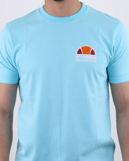 Ellesse – Cuba Overdyed T-Shirt Neonblau
