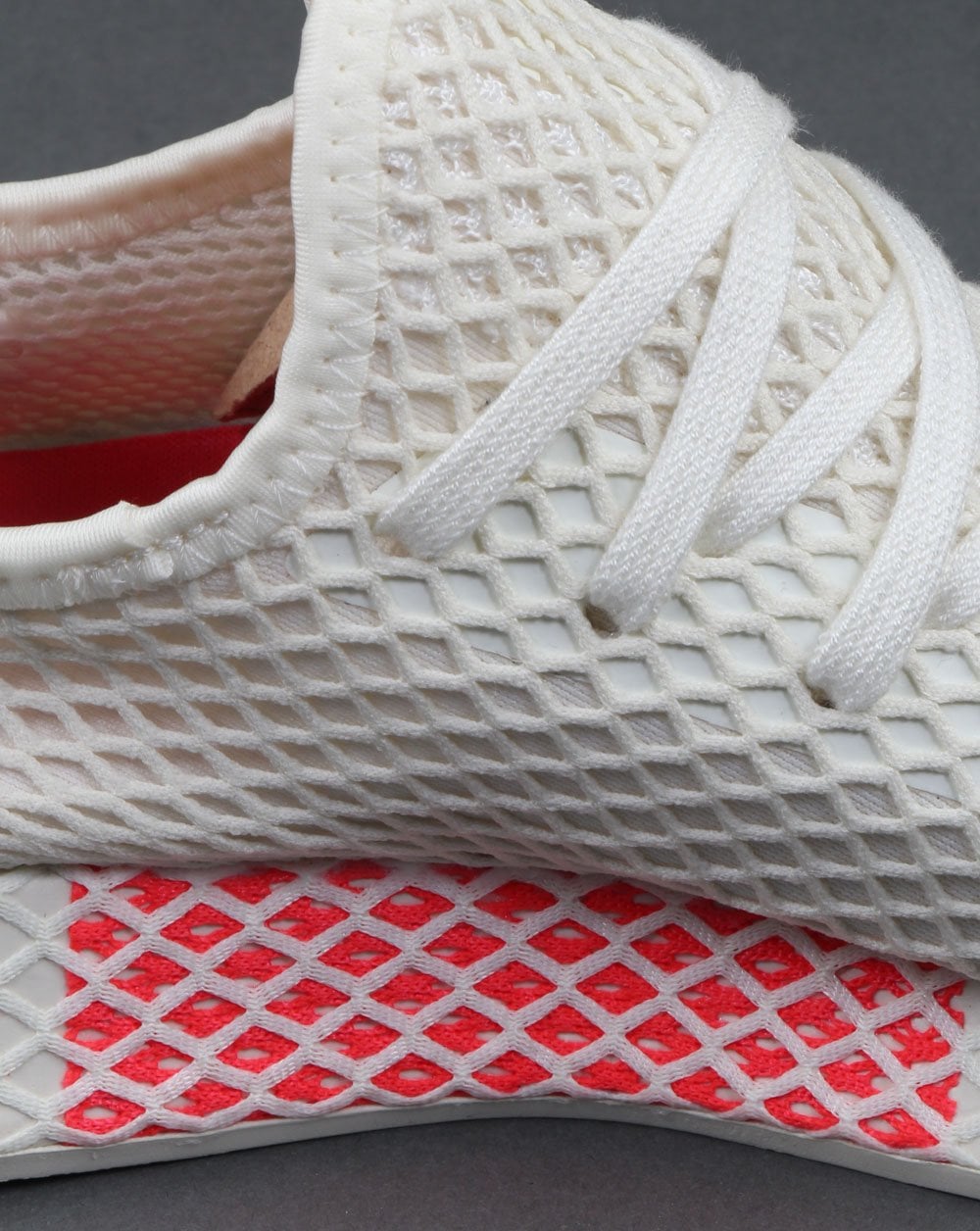 Adidas Deerupt Comfort Sneakers Weiß/Shock Rot