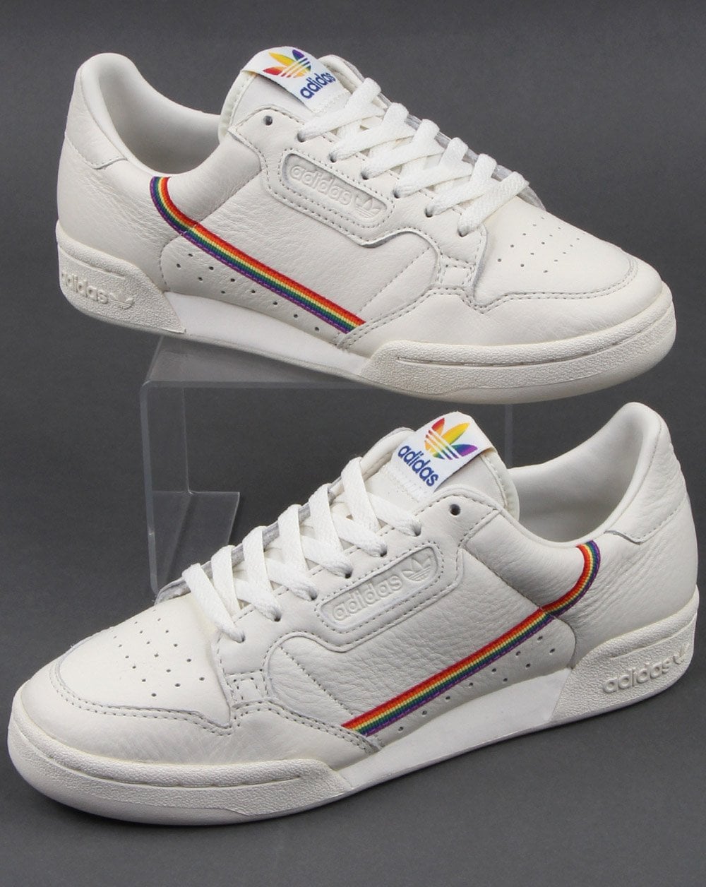 Adidas Continental 80s Pride Trainers White- Multi
