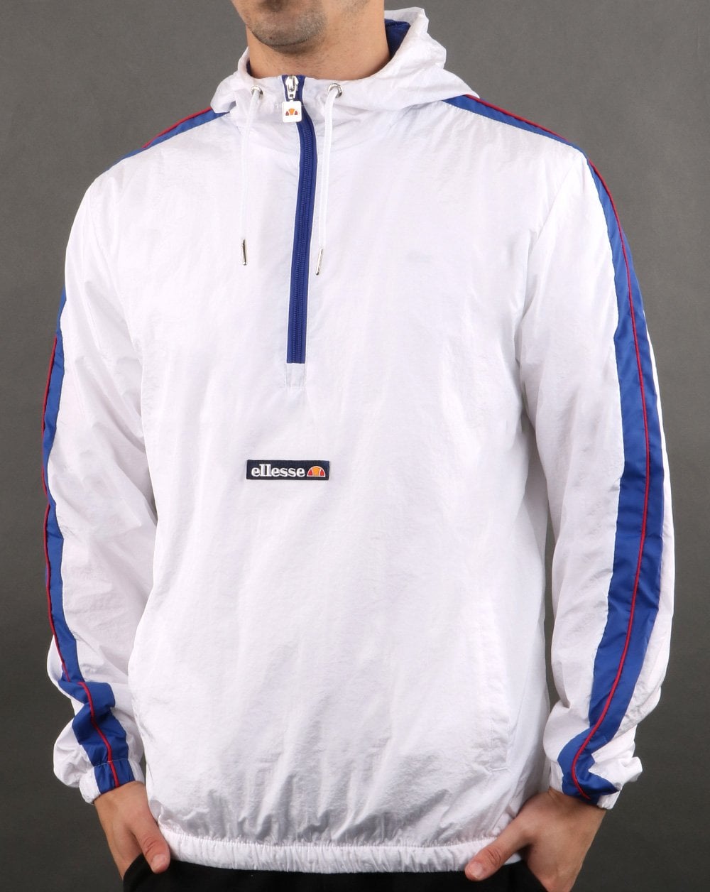 Ellesse – Osiris – Jacke mit 1/2 Reißverschluss, Weiß