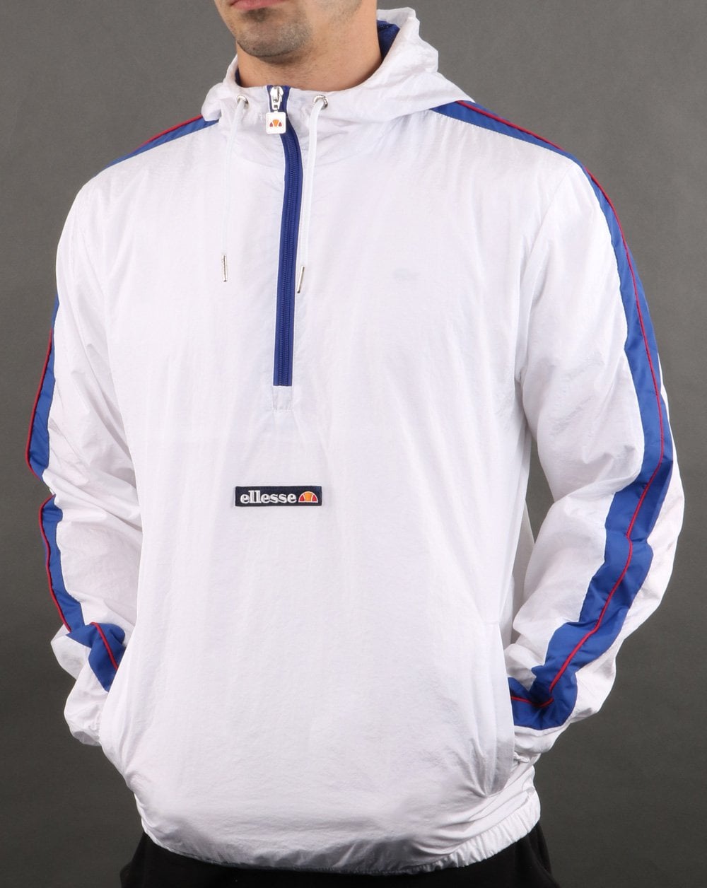 Ellesse – Osiris – Jacke mit 1/2 Reißverschluss, Weiß