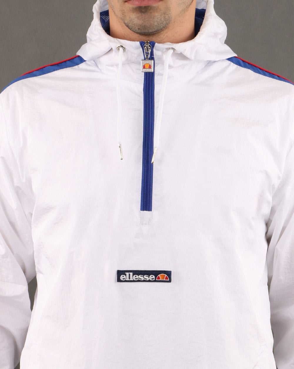Ellesse – Osiris – Jacke mit 1/2 Reißverschluss, Weiß