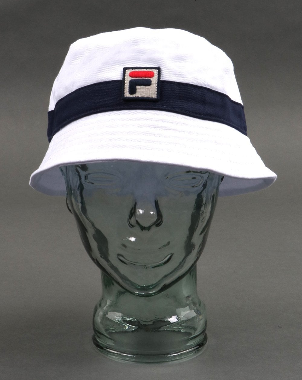 Fila Vintage Basil Bucket Hat Weiß/Marineblau