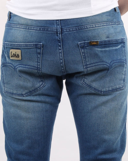 Lois Terrace Regular Taper Jeans Caden – mittlere Waschung