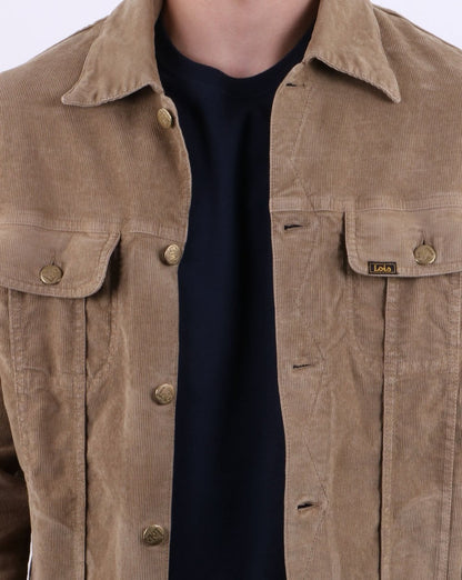 Lois Tejana – Nadelkordjacke, dunkler Sand
