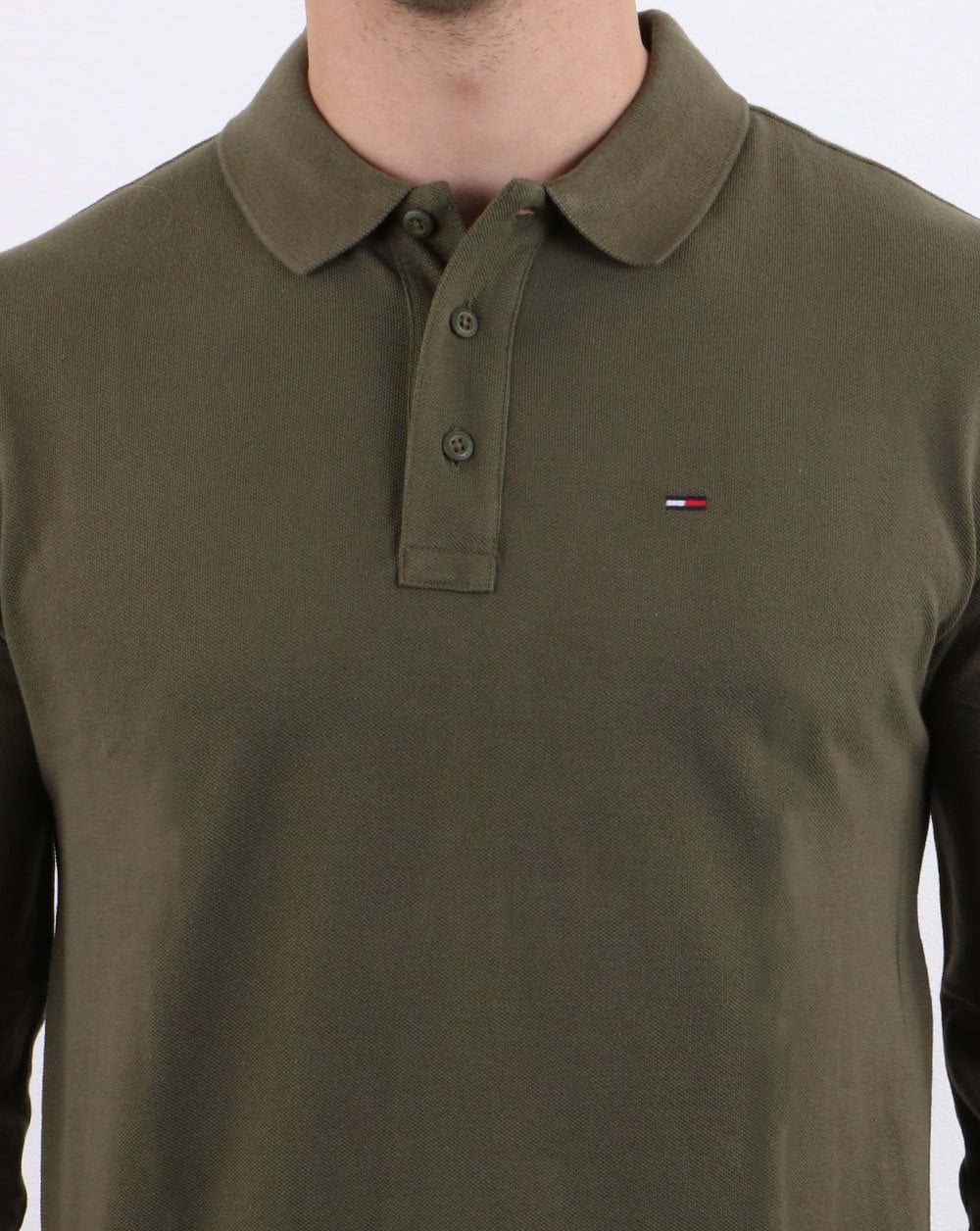 Tommy Hilfiger Long Sleeve Polo Olive