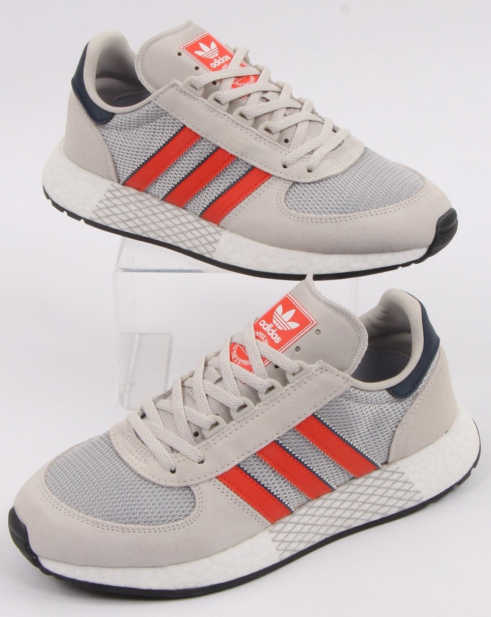 Adidas Marathon Tech Trainers Rohweiß/Orange/Marineblau