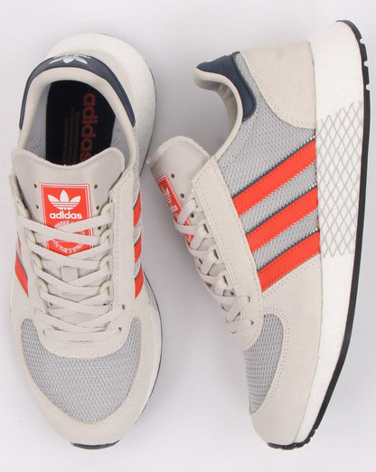 Adidas Marathon Tech Trainers Rohweiß/Orange/Marineblau