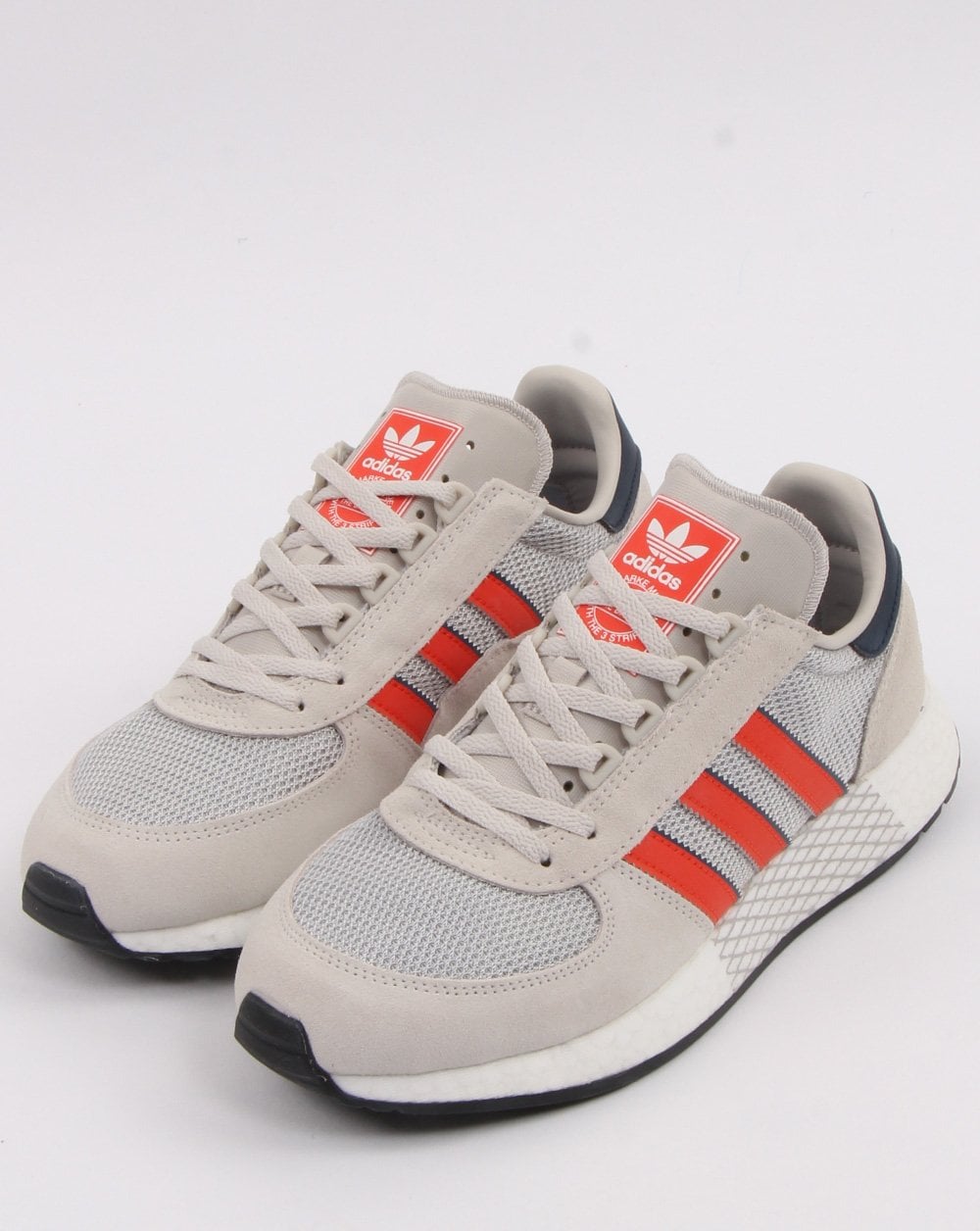 Adidas Marathon Tech Trainers Rohweiß/Orange/Marineblau