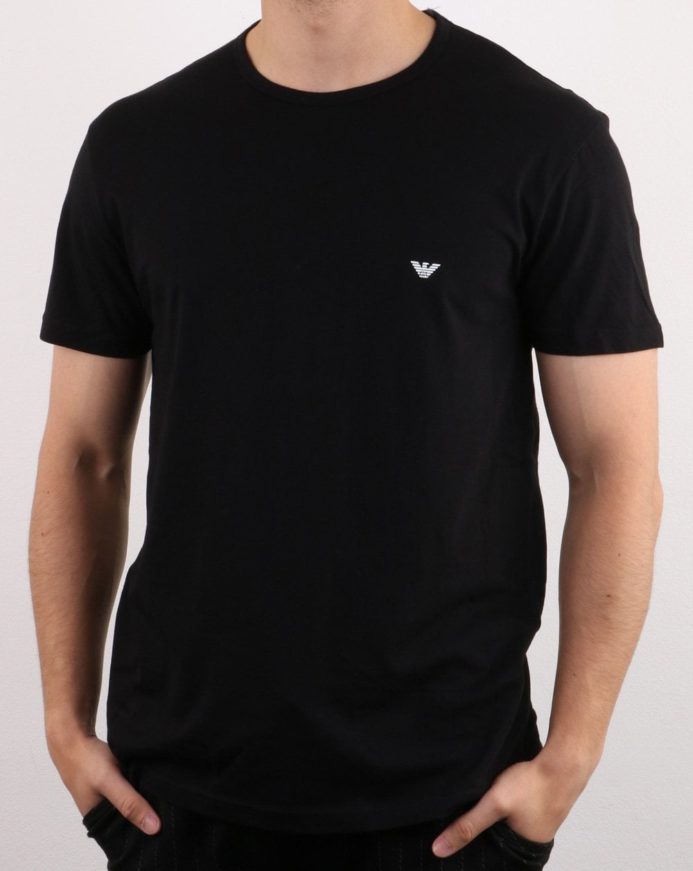 Emporio Armani 2 Pack T Shirts Black/white