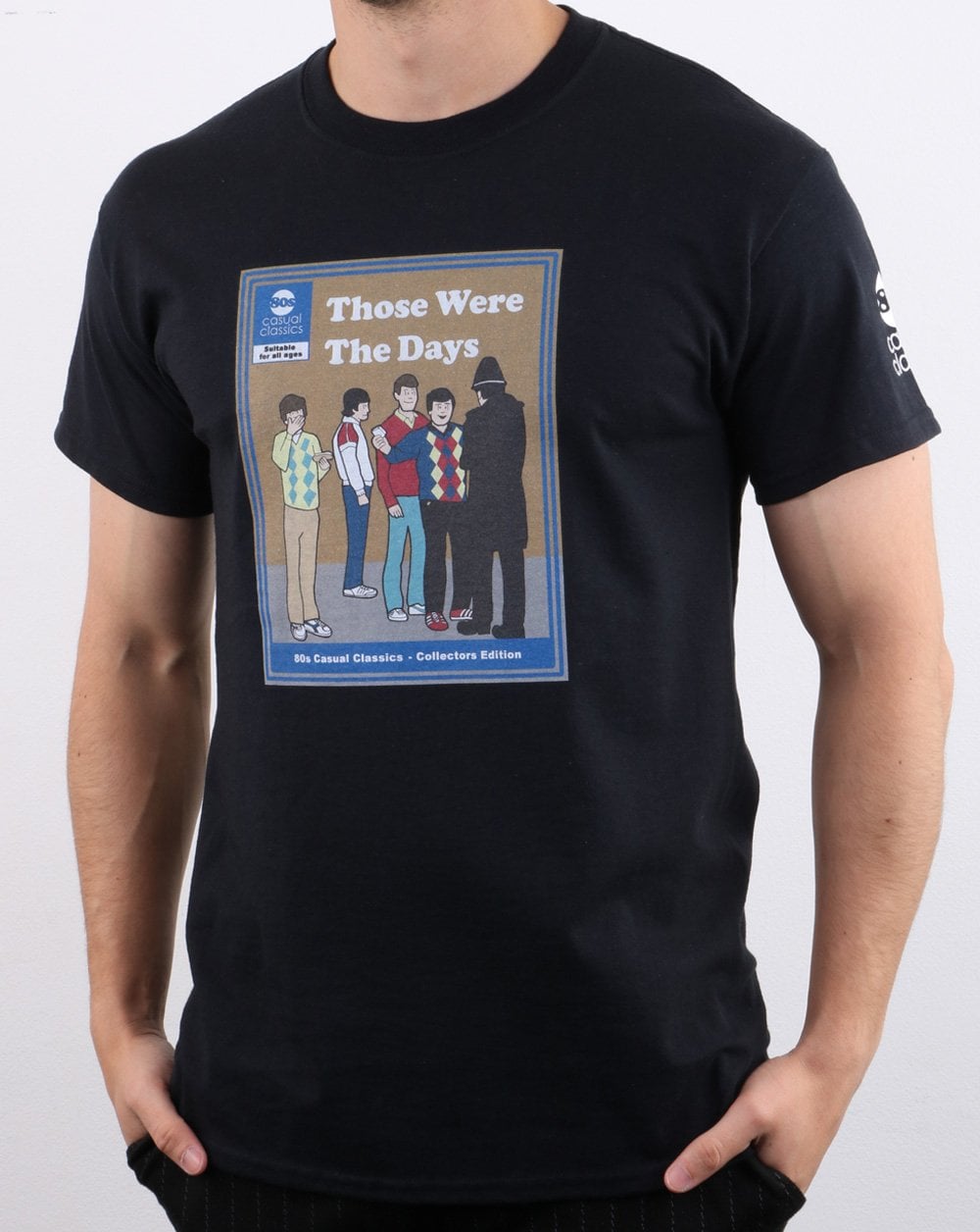 80er Casual Classics Those Were The Days T-Shirt Schwarz
