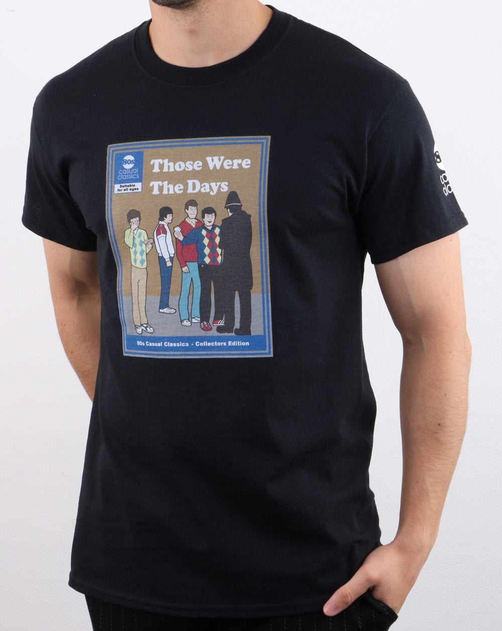 80er Casual Classics Those Were The Days T-Shirt Schwarz