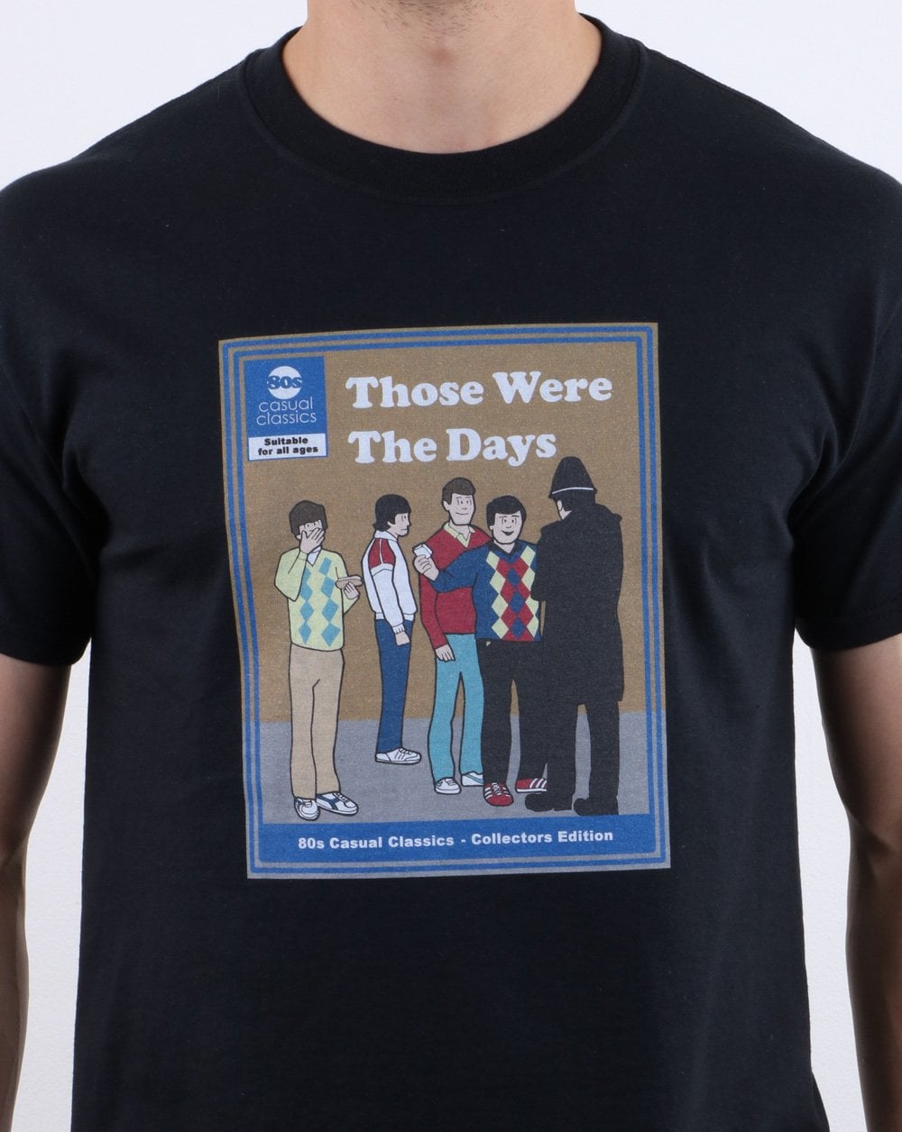 80er Casual Classics Those Were The Days T-Shirt Schwarz