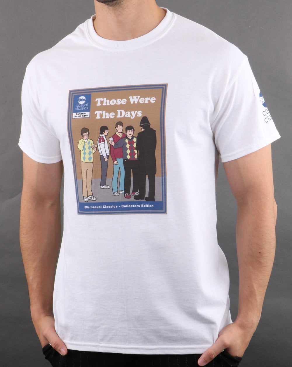 80er Casual Classics Those Were The Days T-Shirt Weiß