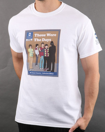 80er Casual Classics Those Were The Days T-Shirt Weiß