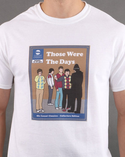 80er Casual Classics Those Were The Days T-Shirt Weiß