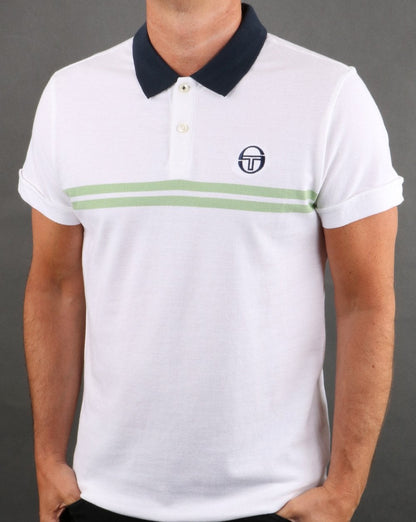 Sergio Tacchini Supermac Poloshirt Weiß/Grün