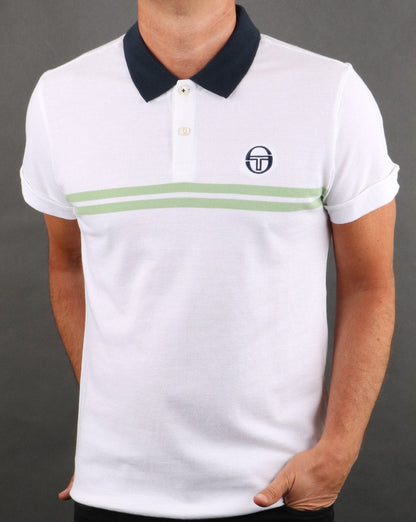 Sergio Tacchini Supermac Poloshirt Weiß/Grün