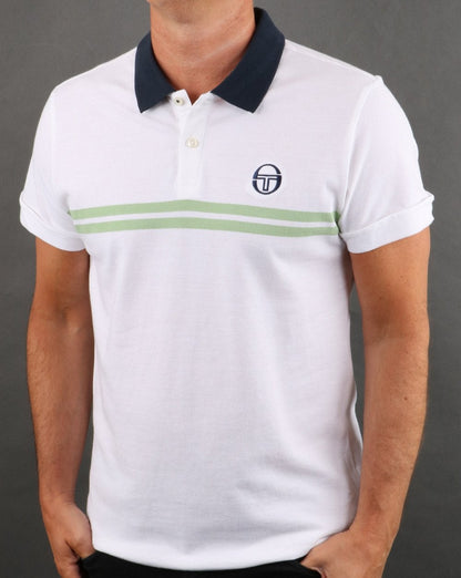 Sergio Tacchini Supermac Poloshirt Weiß/Grün
