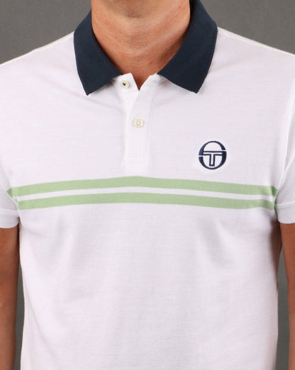 Sergio Tacchini Supermac Poloshirt Weiß/Grün