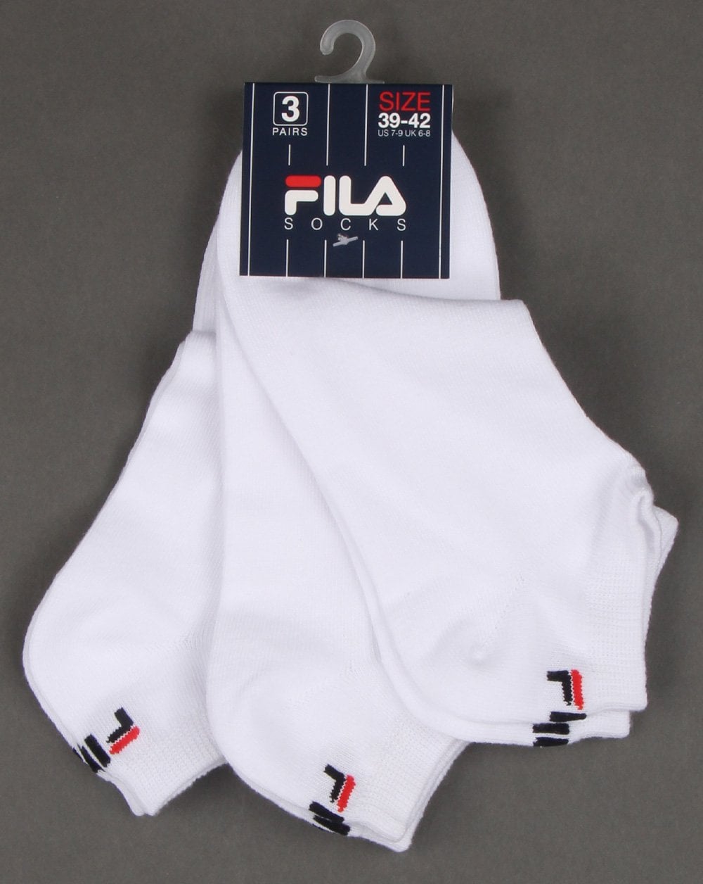 Fila Vintage Invisible Socken Dreierpack Weiß