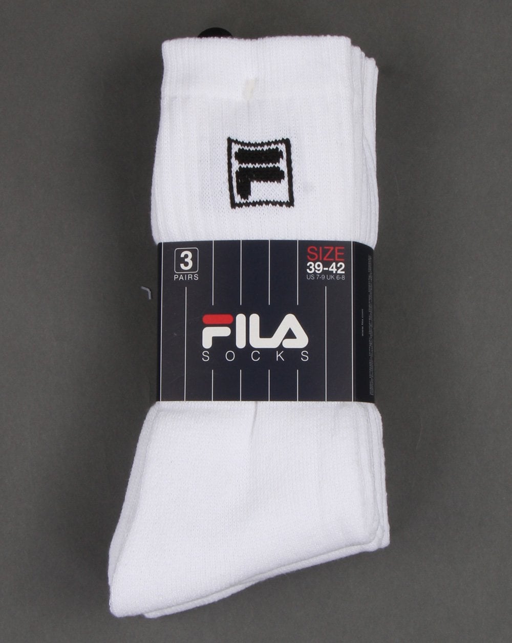 Fila Vintage Triple Pack Socks White