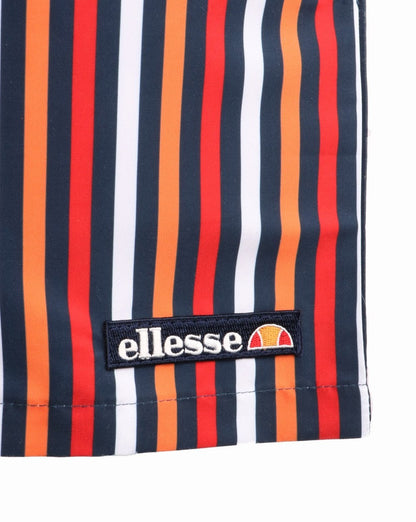 Ellesse – Gestreifte Badeshorts – Mehrfarbig