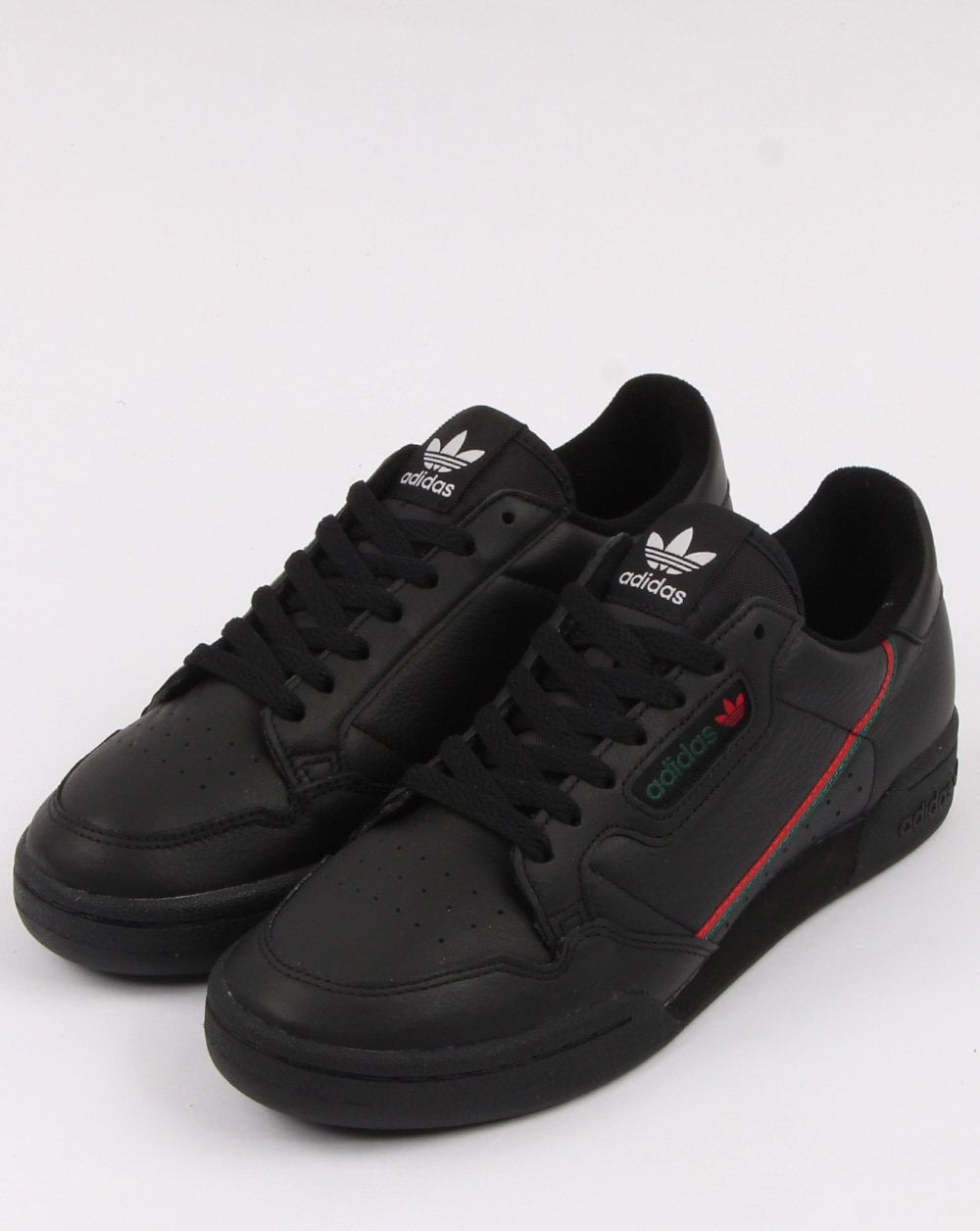 Adidas Continental 80 Sneakers Schwarz/Scharlachrot/Grün