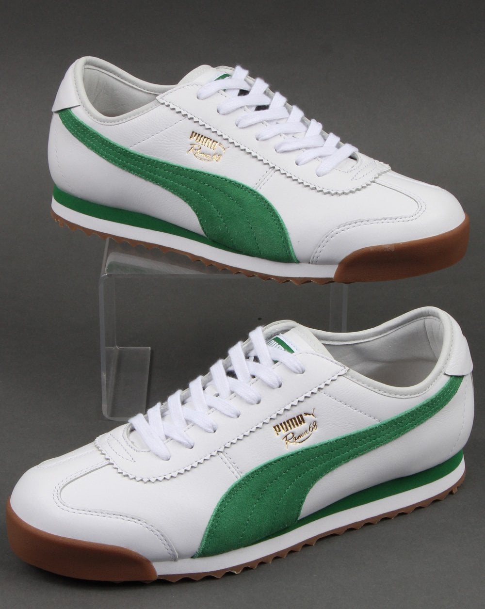 Puma Roma 68 Og Ledersneaker Weiß/Grün