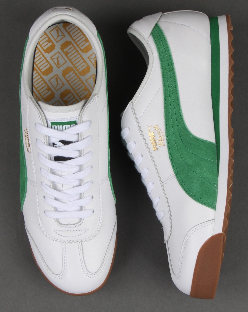 Puma Roma 68 Og Ledersneaker Weiß/Grün