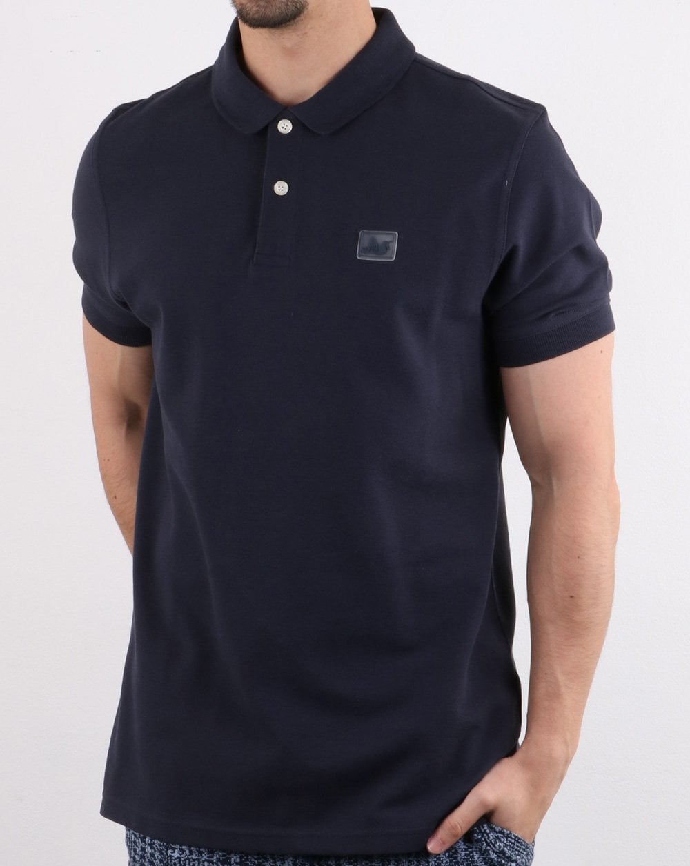 Peaceful Hooligan Quinn Poloshirt Marineblau