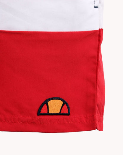 Ellesse Cielo Badeshorts Rot/Weiß/Marineblau