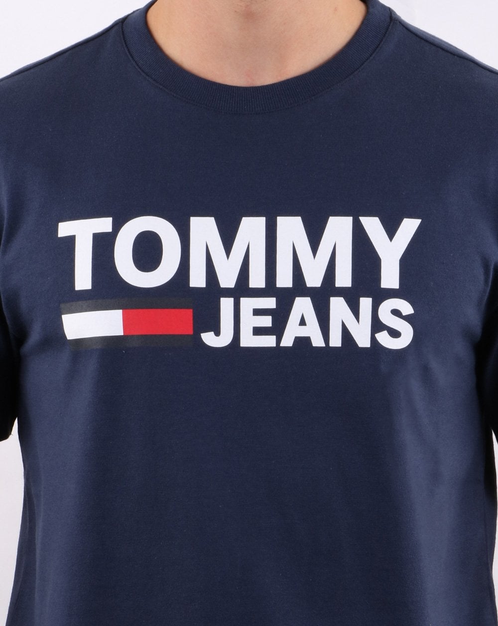 Tommy Hilfiger Logo T-Shirt Marineblau
