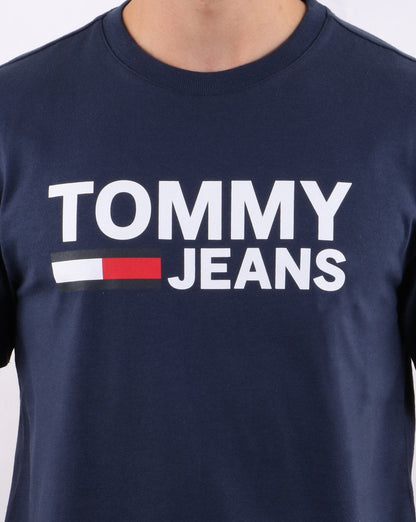 Tommy Hilfiger Logo T-Shirt Marineblau