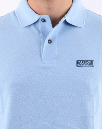 Barbour International Essential Poloshirt Himmelblau