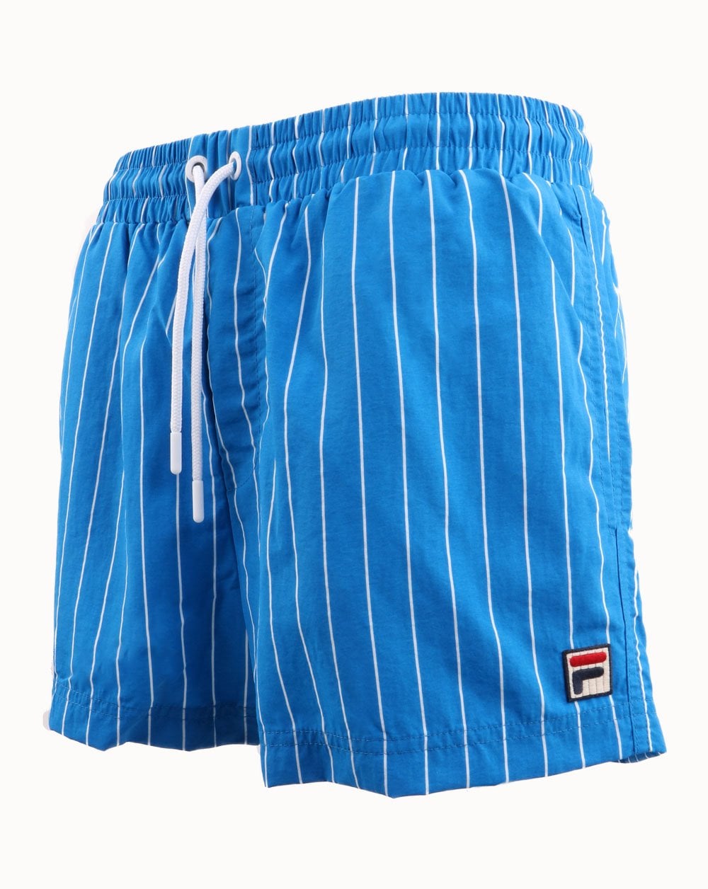Fila Vintage Pinstripe Badeshorts Blau-Weiß