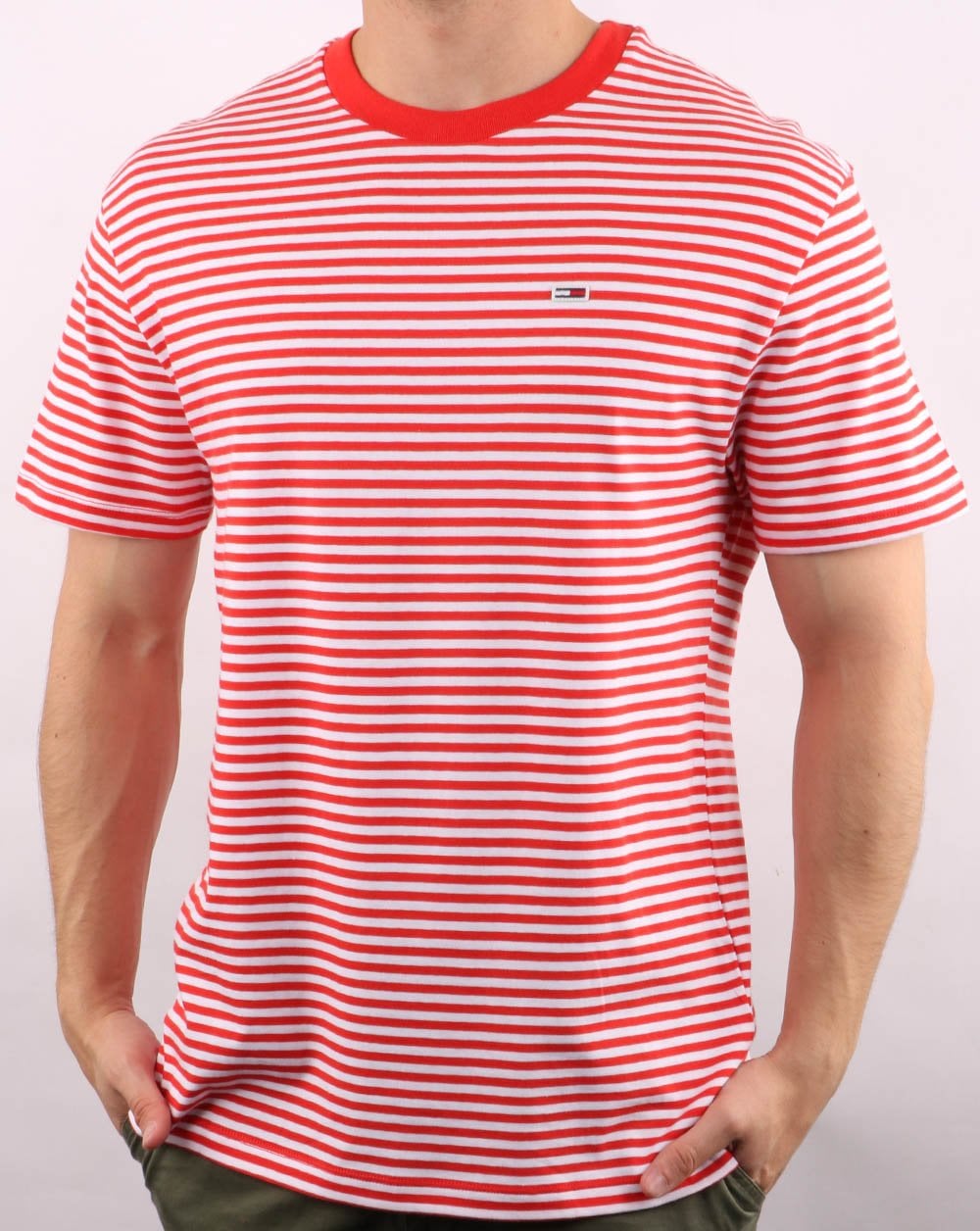 Tommy Hilfiger Classic Stripe T-Shirt Rot / Weiß