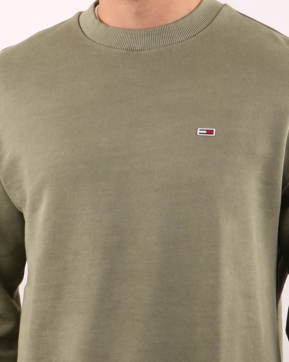 Tommy Hilfiger Washed Crew Neck Sweat Oliv