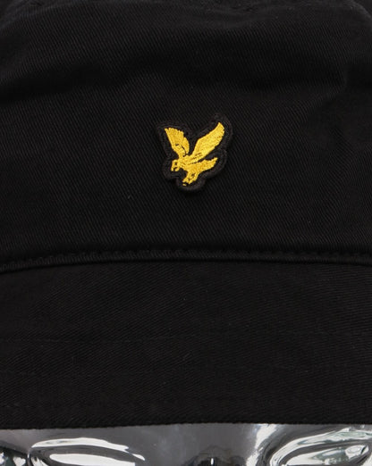 Lyle And Scott Fischerhut aus Baumwolltwill in Schwarz
