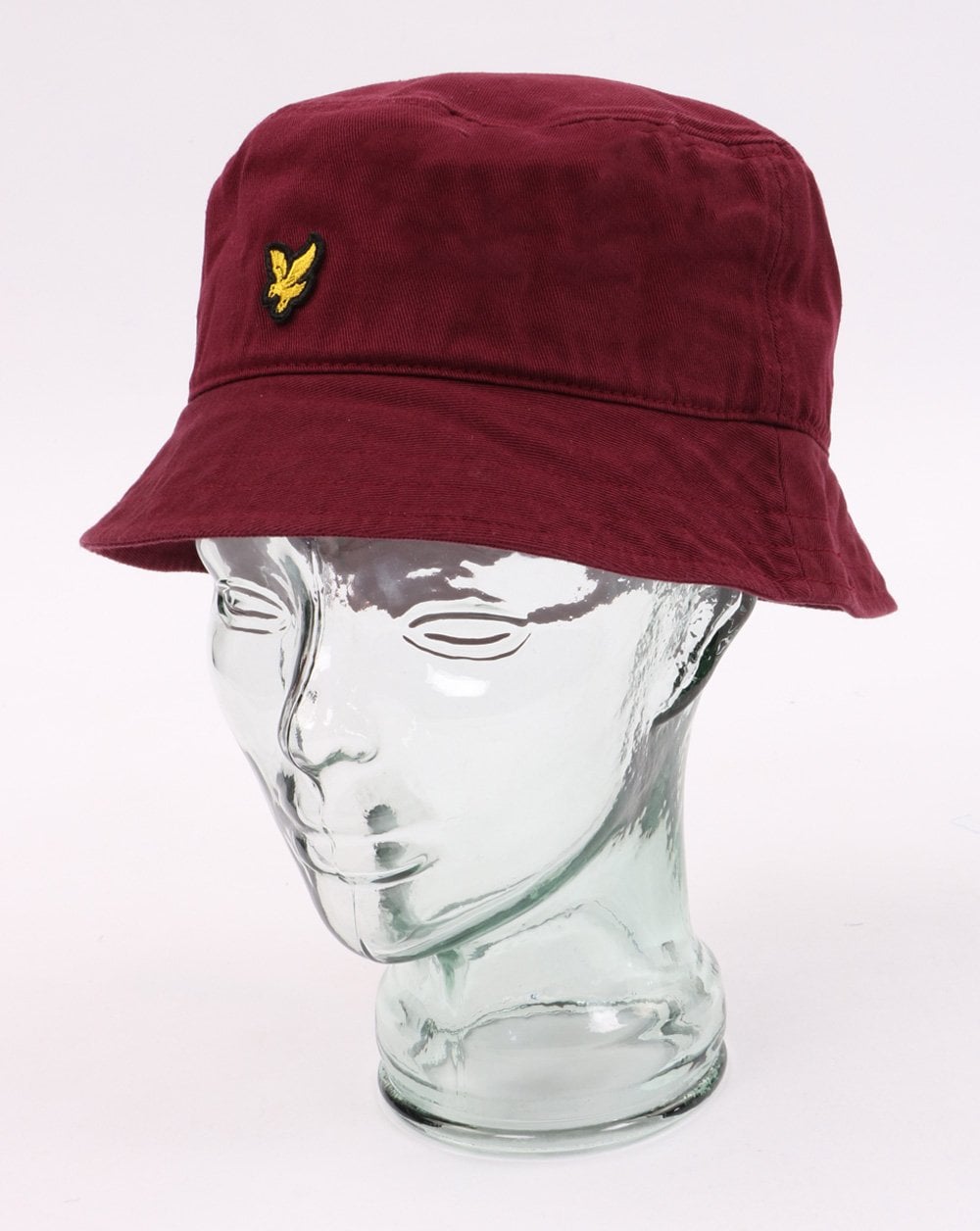 Lyle And Scott Fischerhut aus Baumwolltwill, Weinrot
