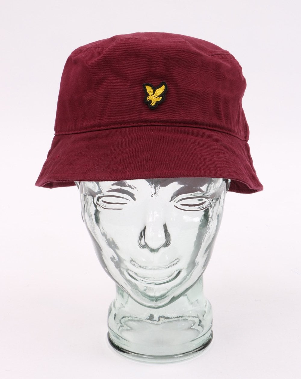 Lyle And Scott Fischerhut aus Baumwolltwill, Weinrot