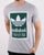 Adidas Originals Filled Label T Shirt Med Grey Heather/green