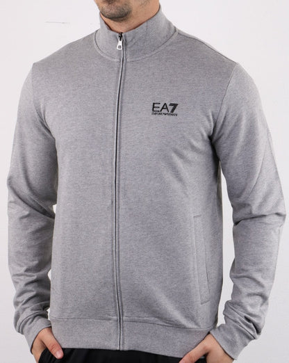 Emporio Armani EA7 Trainingsjacke Mittelgrau Melange