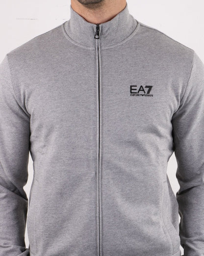 Emporio Armani EA7 Trainingsjacke Mittelgrau Melange