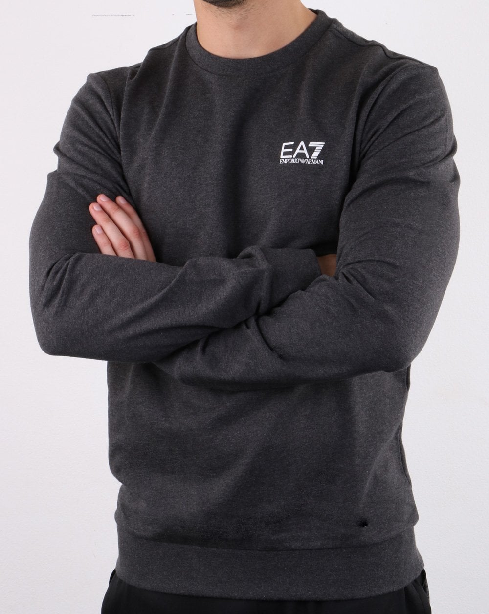 Emporio Armani EA7 Sweatshirt Dunkelgrau