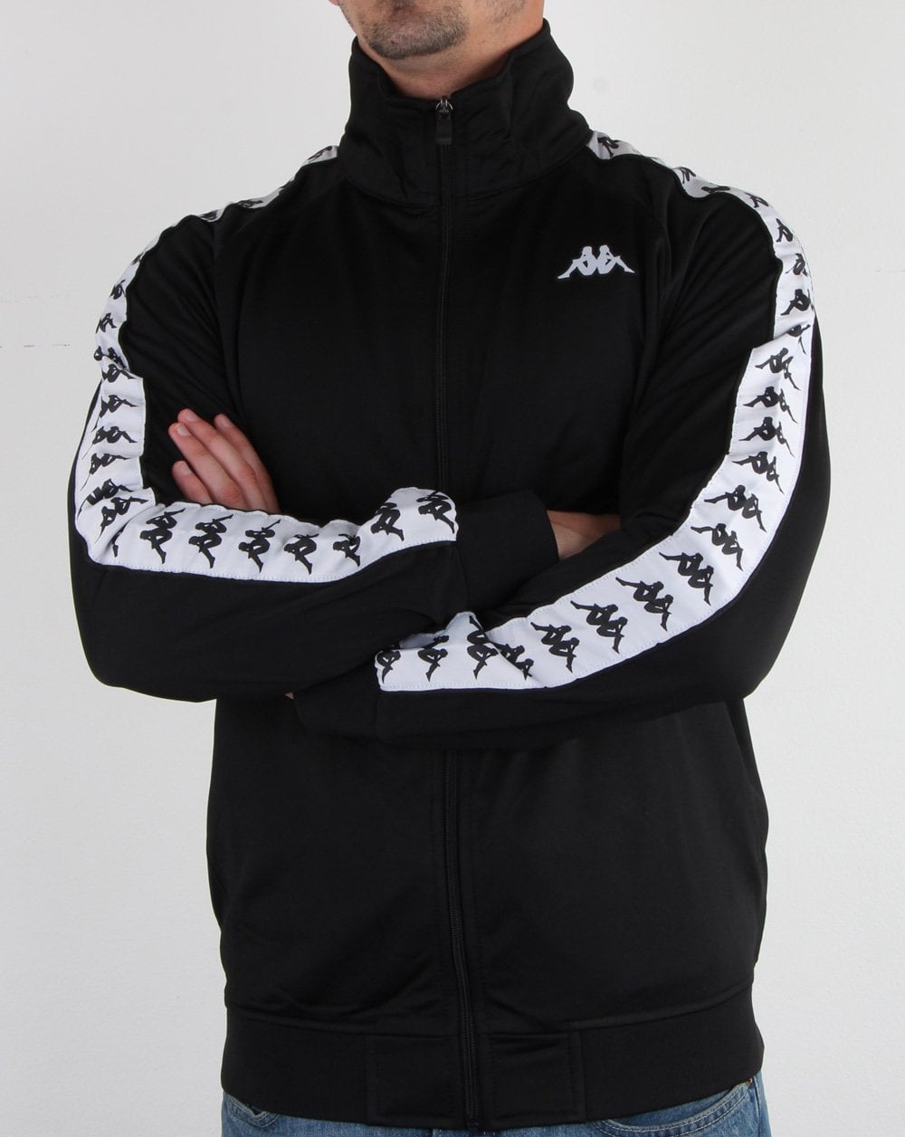 Kappa Anniston Banda Jacke Schwarz/Weiß