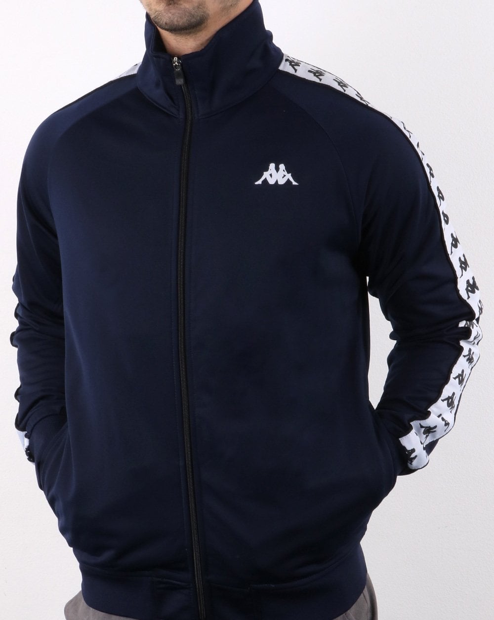 Kappa Anniston Banda Jacke Marineblau/Weiß