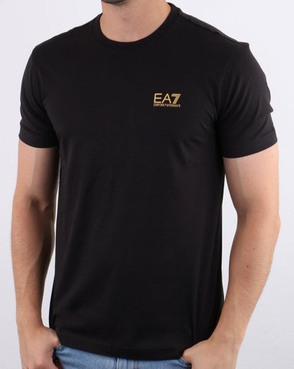 Emporio Armani EA7 T-Shirt Schwarz/Gold