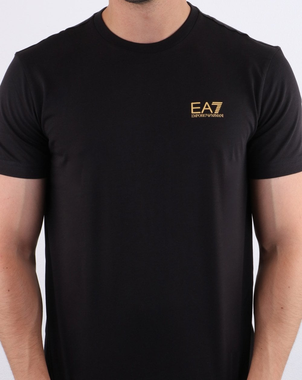 Emporio Armani EA7 T-Shirt Schwarz/Gold
